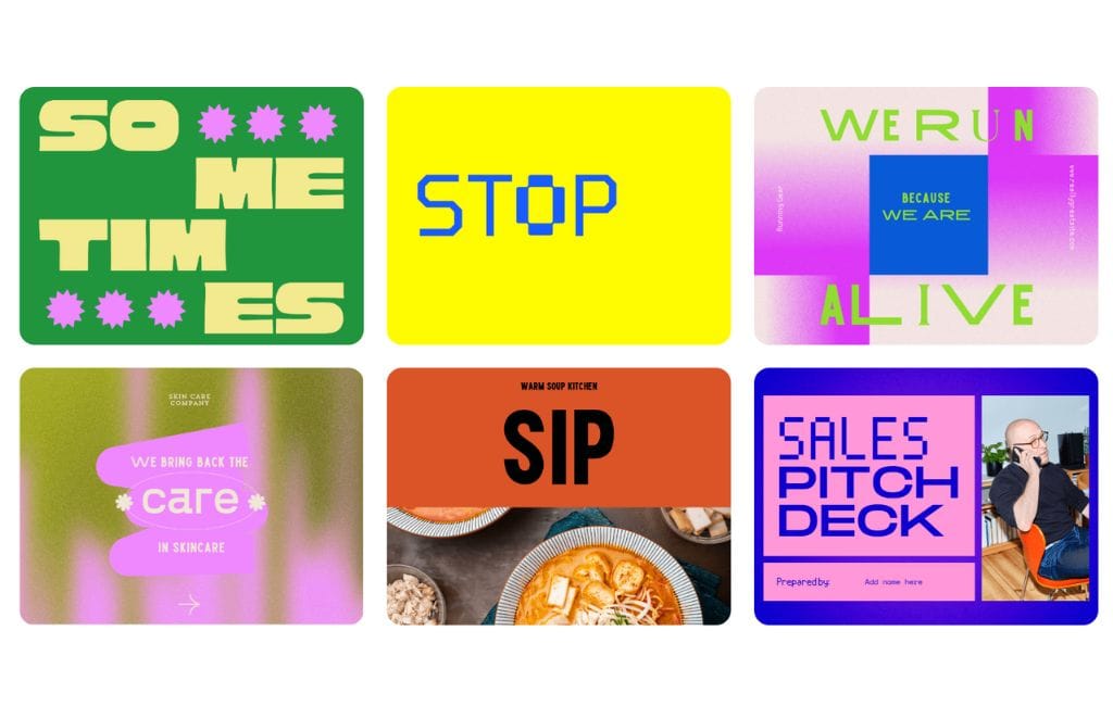 moodboard com tendência de design para 2025 estilo movimento futuro